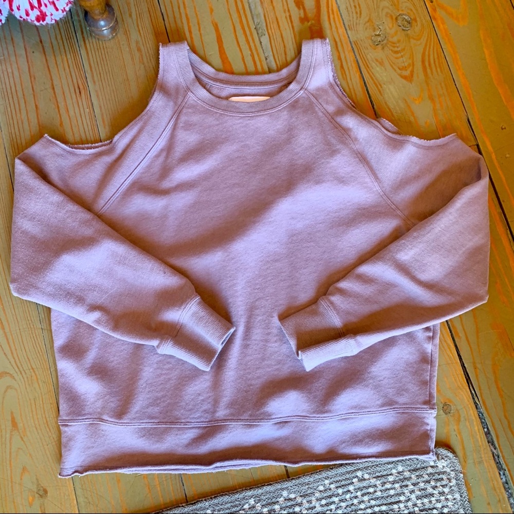 Victoria Sport Cold Shoulder Sweater